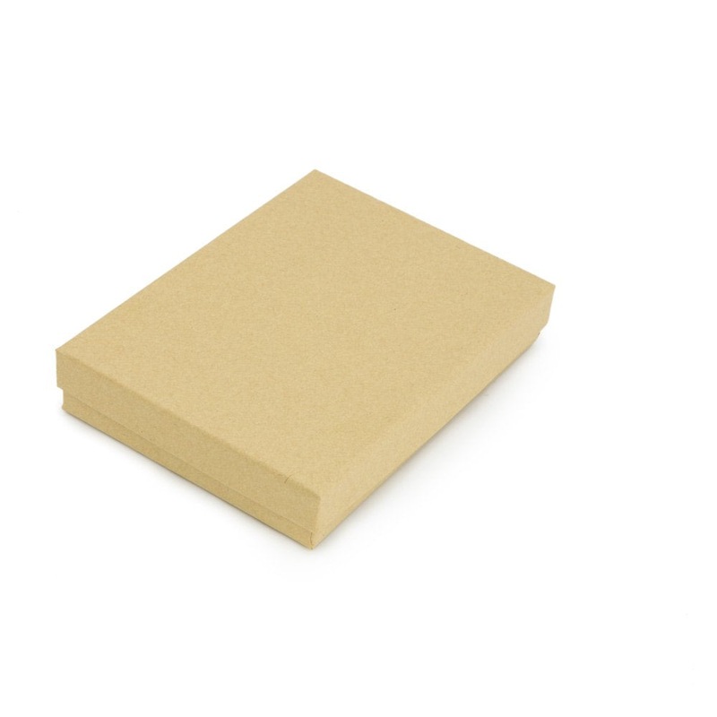 5″ x 3″ x 1″ Kraft Paper Cotton Filled Jewelry Gift Box #53 (Package of 20)