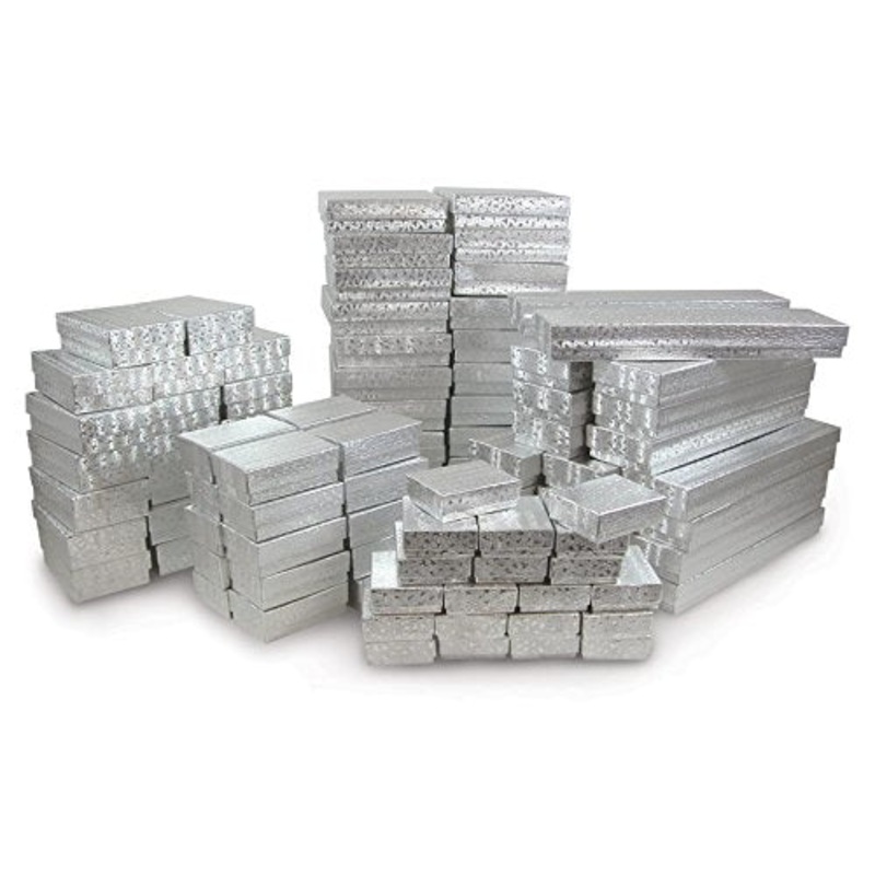 Jewelry Boxes Assortment Silver (Package of 100)