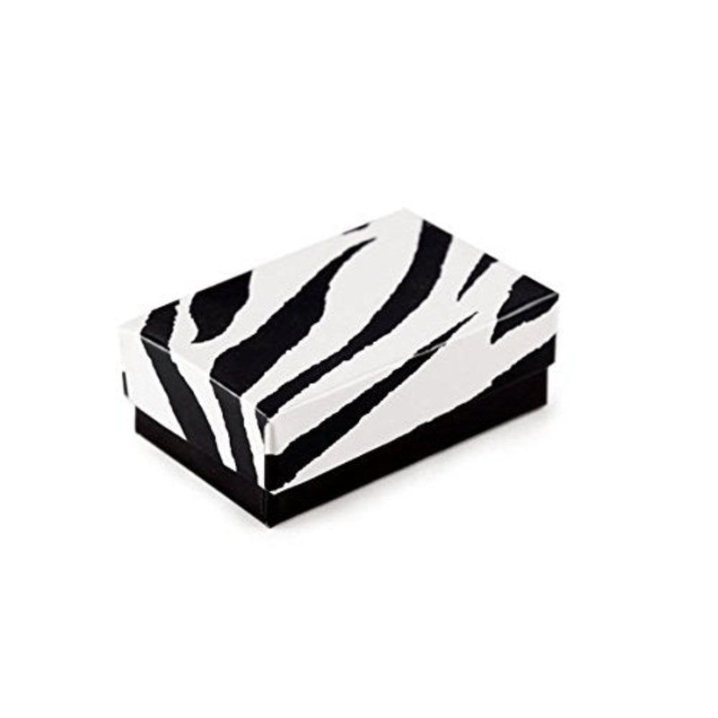 Zebra Print Jewelry Box #21 (Case of 100)