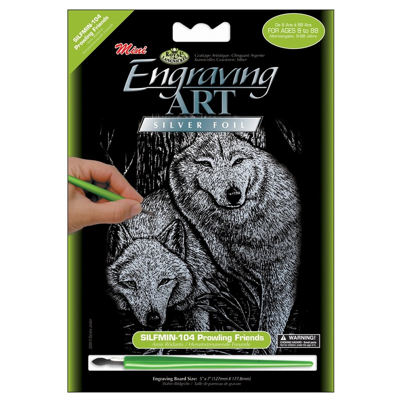 Royal & Langnickel(R) Silver Foil Engraving Art Kit 5″X7″