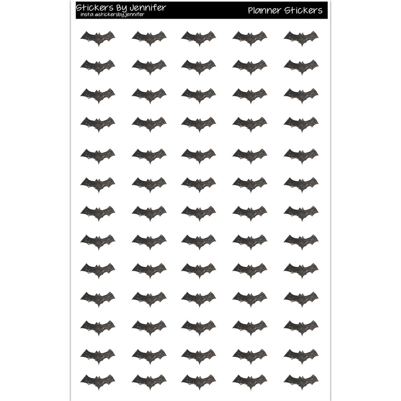 Bat Planner Stickers Scrapbooking Kids DIY Arts Crafting