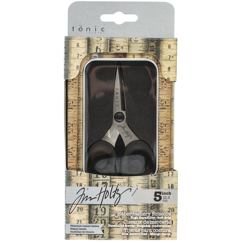 Tim Holtz 5″ Haberdashery Snip Sewing Scissors, Professional Grade All Purpose Scissors for Cutting Fabric, Crafting and Sewing