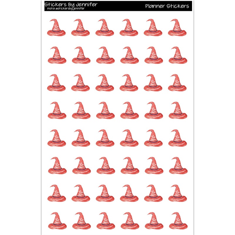 Witch Hat Planner Stickers Scrapbooking Kids DIY Arts Crafting