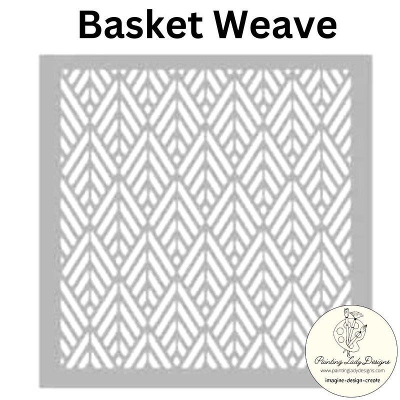 Basket Weave Stencil  Modern Magic Designs