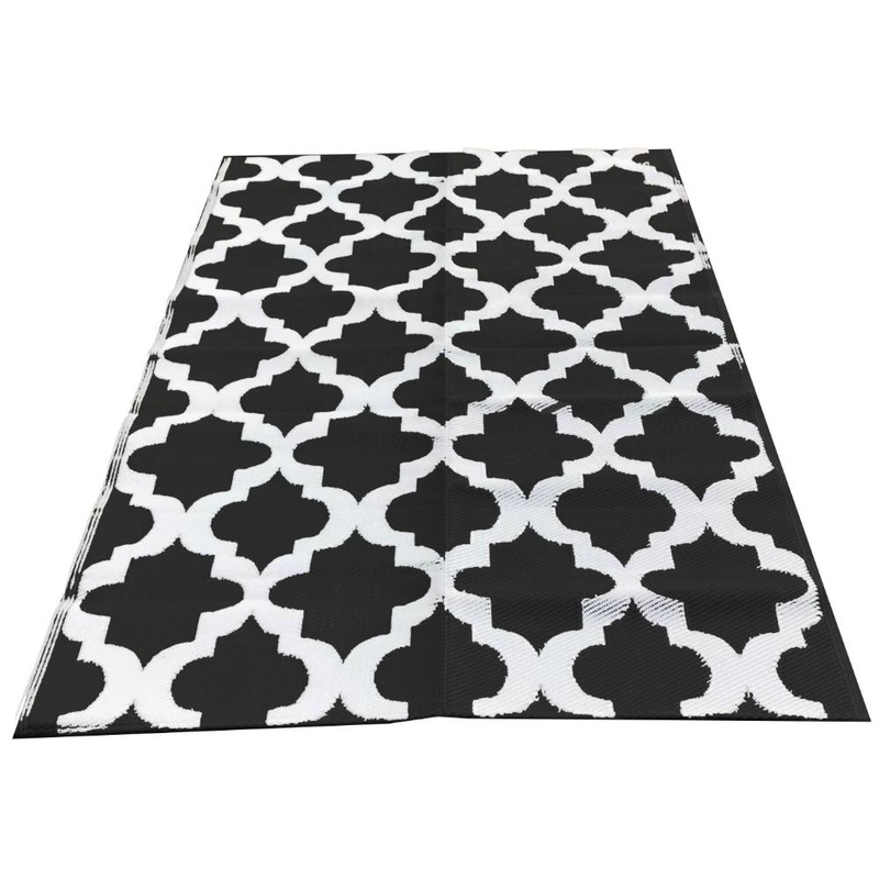 World Famous Indoor/Outdoor Rug, Camping RV Patio Floor Mat, Poly Propylene, 72 x 106 Inches