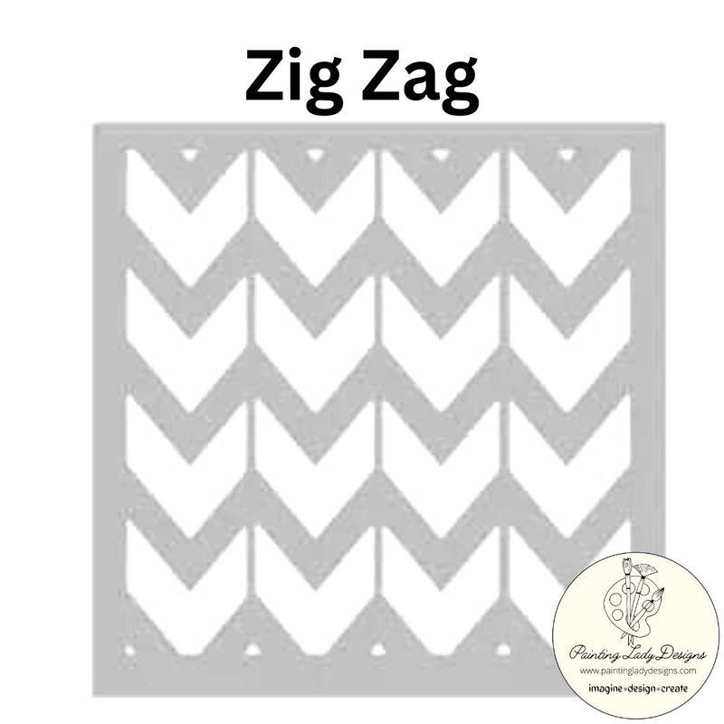 Zig Zag Stencil Point of View Designs