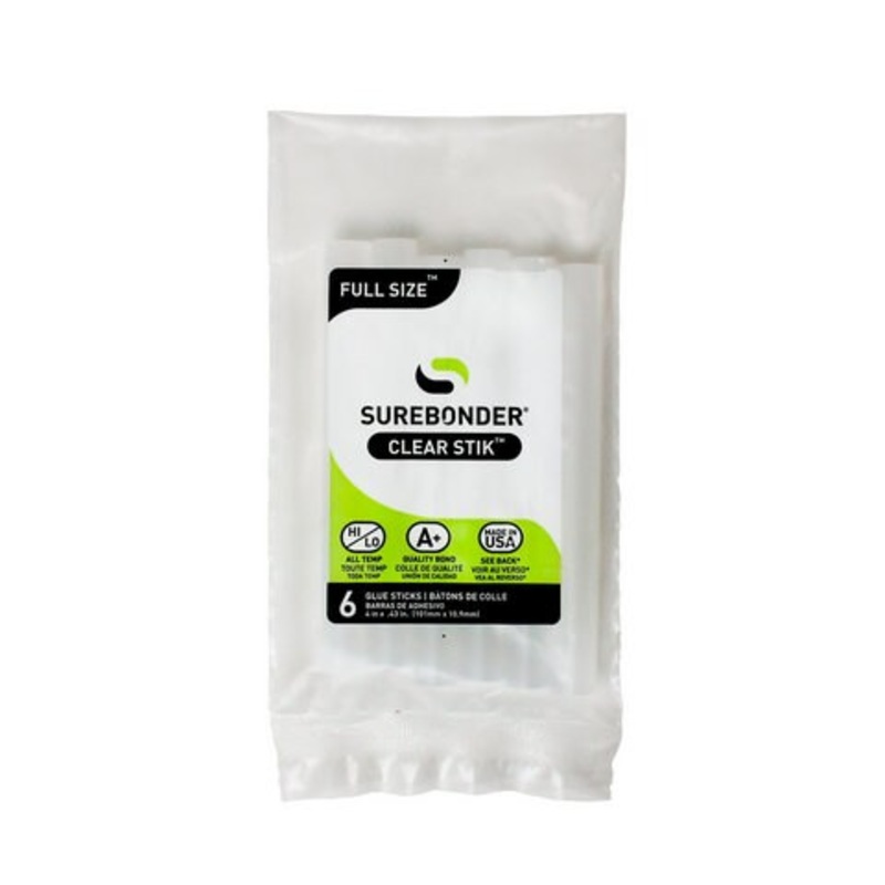 SUREBONDER ALL TEMP REGULAR HOT GLUE STICK 4 INCH X6