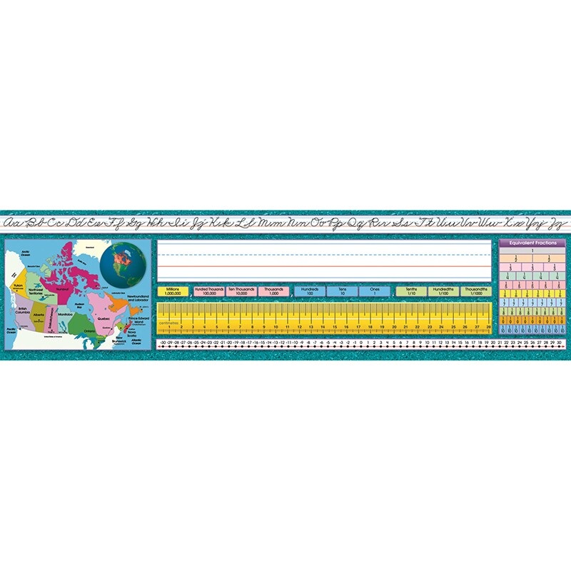 Traditional Cursive Canadian Desk Plates, 19″ x 5