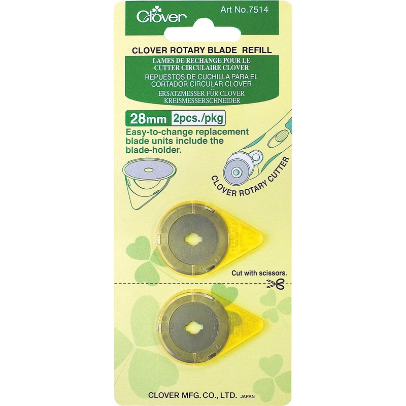 Clover Rotary Blade Refill 28mm 2/Pkg
