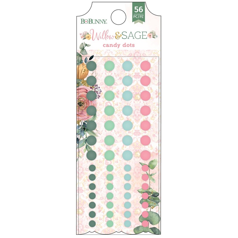 Willow & Sage Enamel Dots 56/Pkg