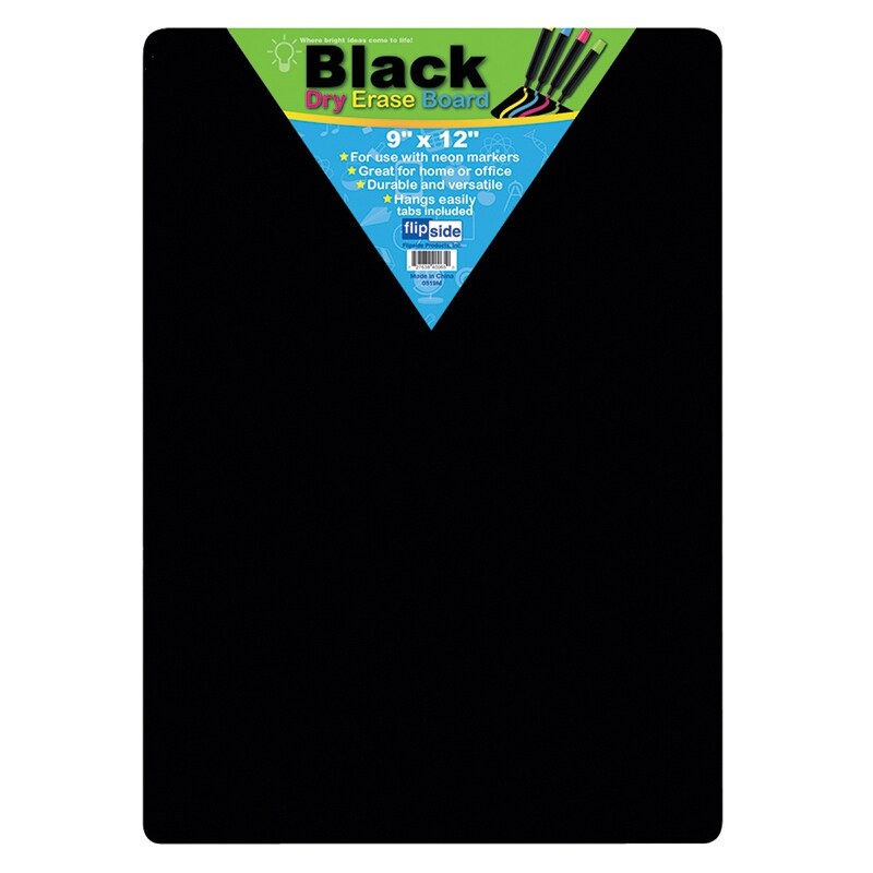 Black Dry Erase Boards, 9″ x 12″