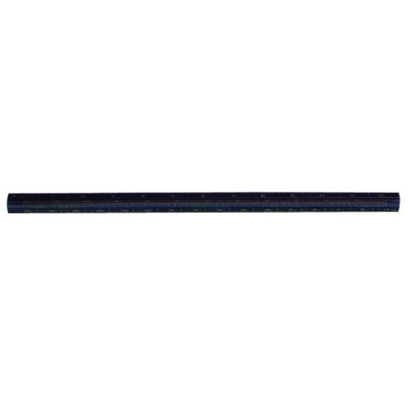 ARCHITECT SCALE POCKET W/CLIP ALUMINUM 6 INCH BLACK