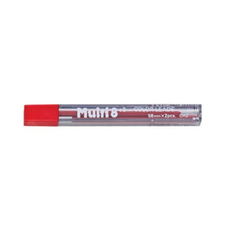 COLOUR PENCIL LEAD REFILL 2.0MM RED 2PC TUBE