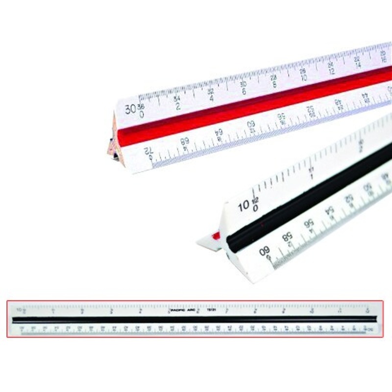 ENGINEER TRIANGULAR SCALE PLASTIC 12 INCH