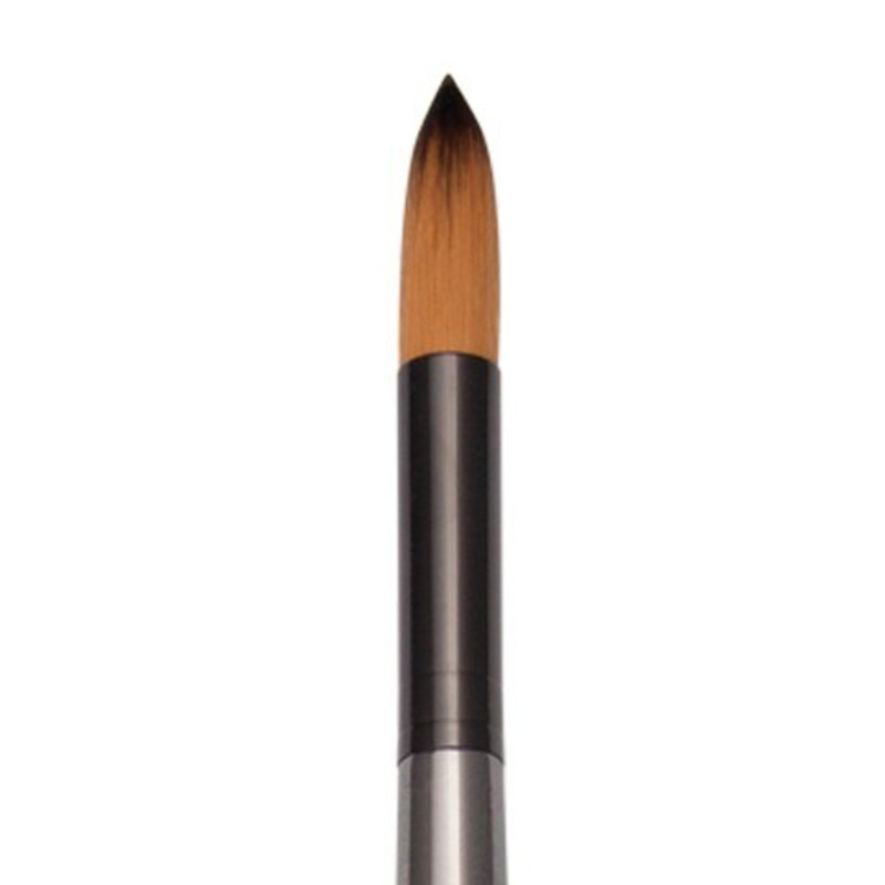 ZEN ALL MEDIA SYNTHETIC BRISTLE LONG HANDLE BRUSH ROUND 12