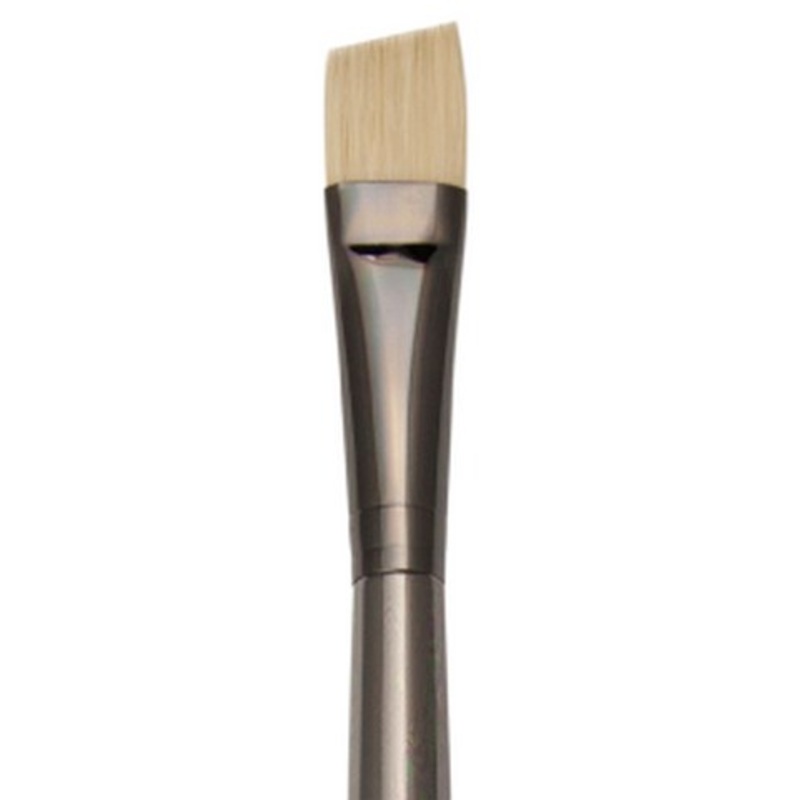ZEN SYNTHETIC WHITE BRISTLE LONG HANDLE BRUSH ANGULAR 10