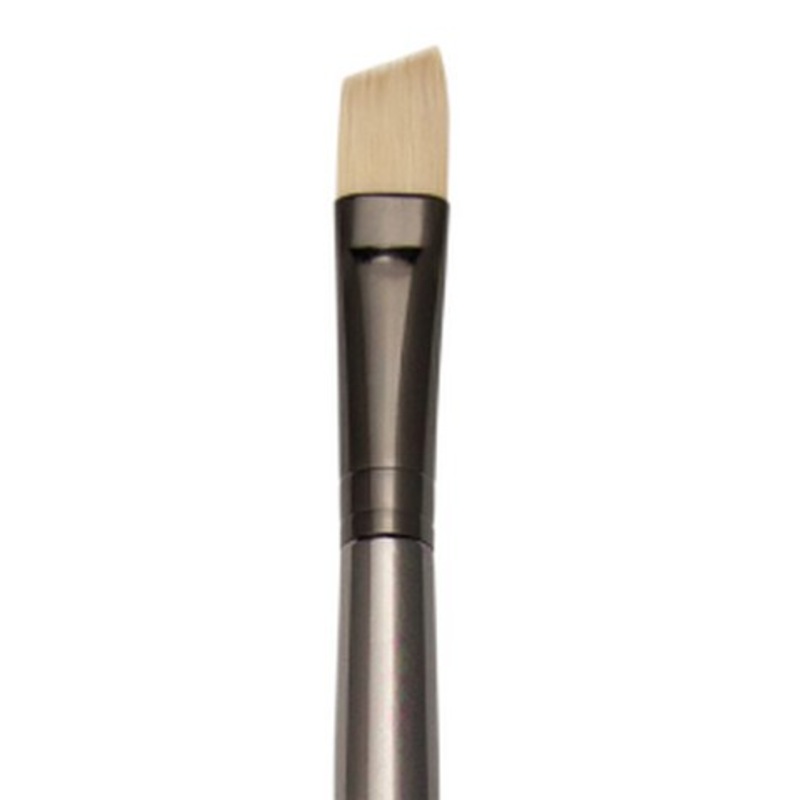 ZEN SYNTHETIC WHITE BRISTLE LONG HANDLE BRUSH ANGULAR 8