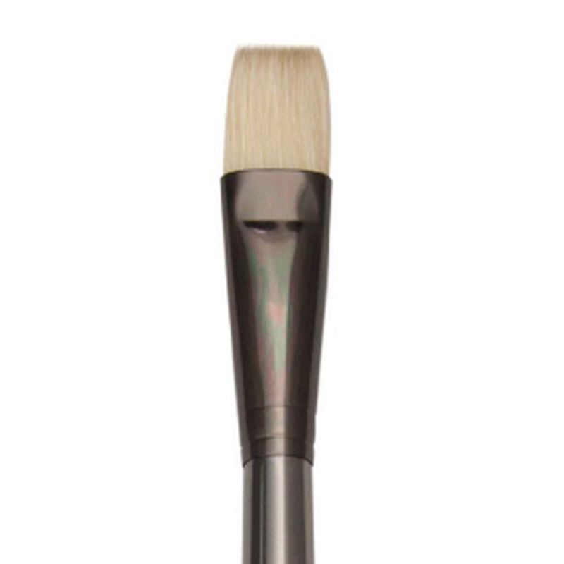 ZEN SYNTHETIC WHITE BRISTLE LONG HANDLE BRUSH BRIGHT 12
