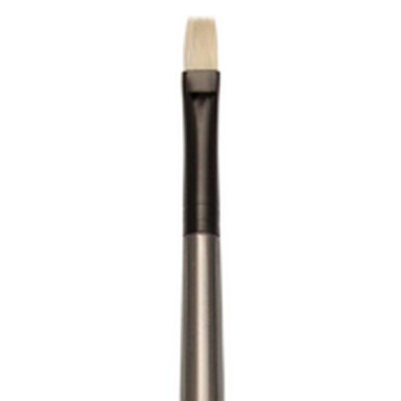 ZEN SYNTHETIC WHITE BRISTLE LONG HANDLE BRUSH FLAT 1