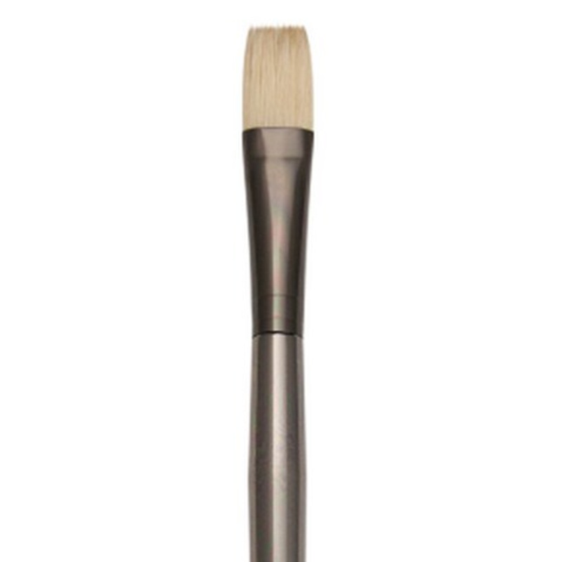 ZEN SYNTHETIC WHITE BRISTLE LONG HANDLE BRUSH FLAT 10