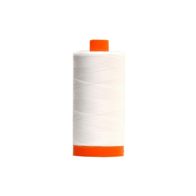 Aurifil Ctn Thread Mako 50wt 1300m White