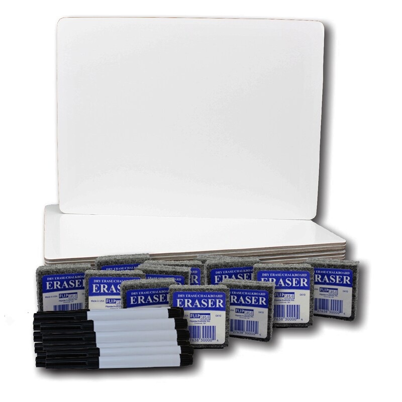 Magnetic Dry Erase Board Class Pack, 9″ x 12