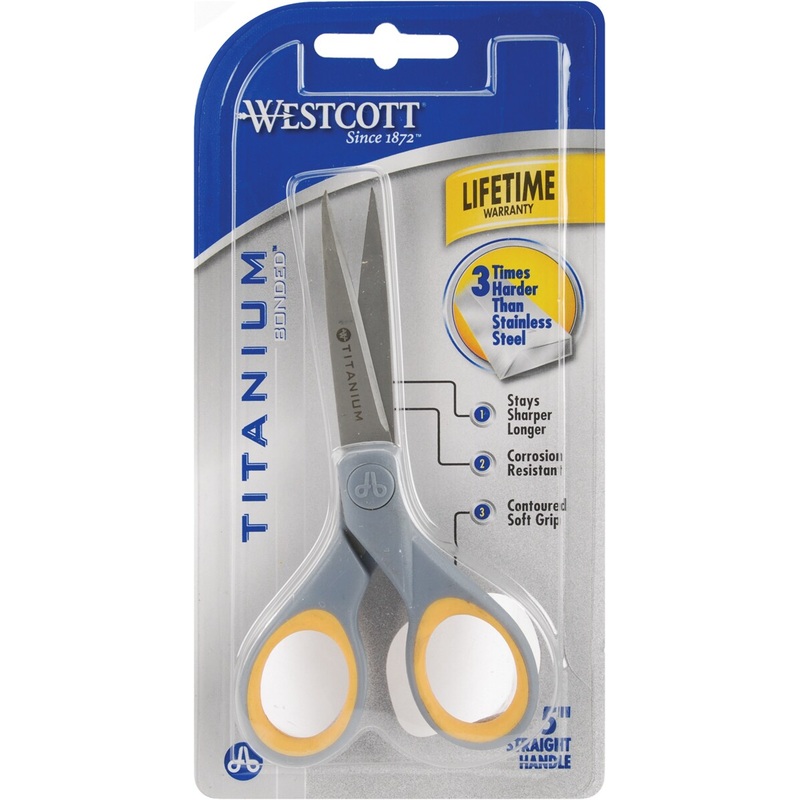 Westcott Titanium Straight Scissors 5″