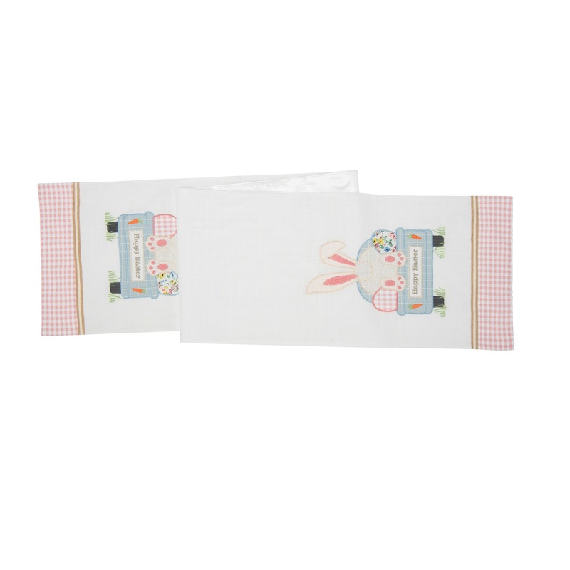 13″ x 72″ Happy Easter Bunny Rabbit Spring Table Runner