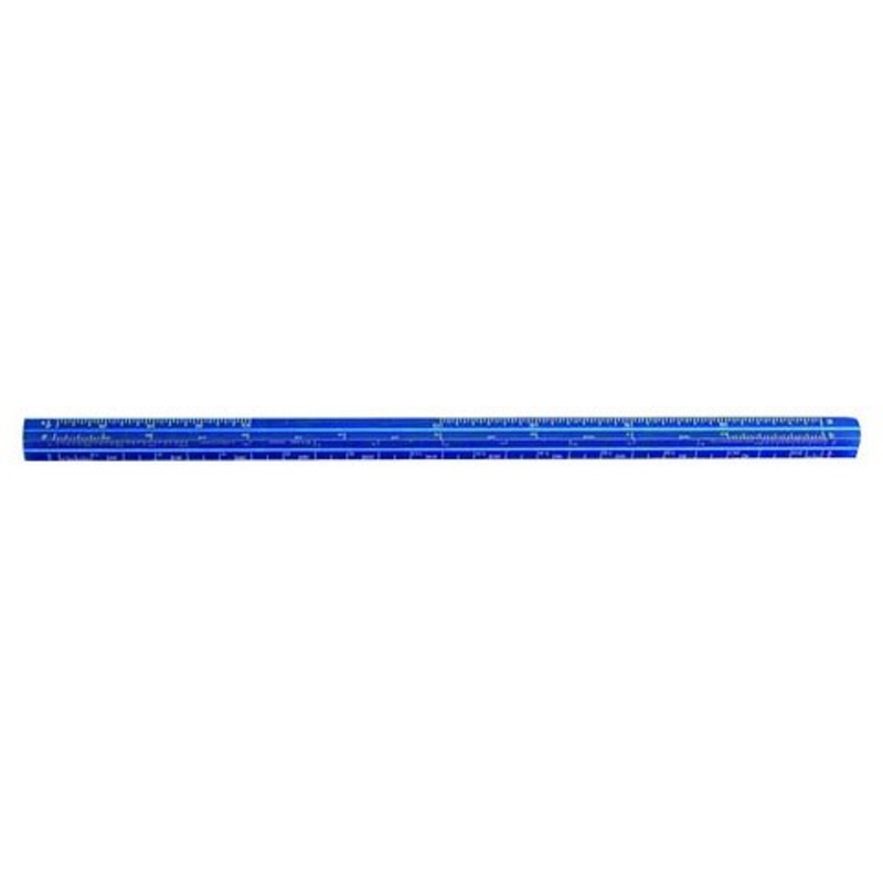 ARCHITECT SCALE POCKET ALUMINUM 6 INCH BLUE
