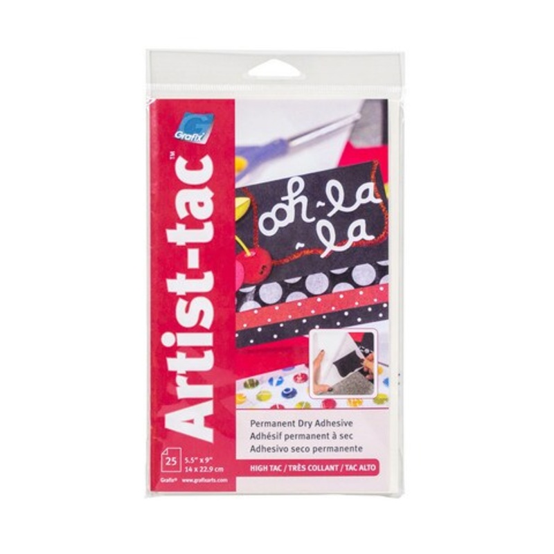 ARTIST TAC PERMANENT DRY ADHESIVE 25 SHEET 5.5X9