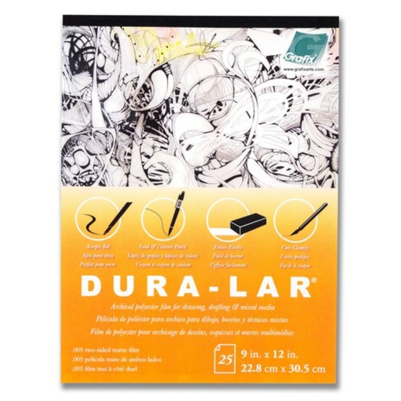 STENCIL FILM MATTE .005 9X12 4 PACK