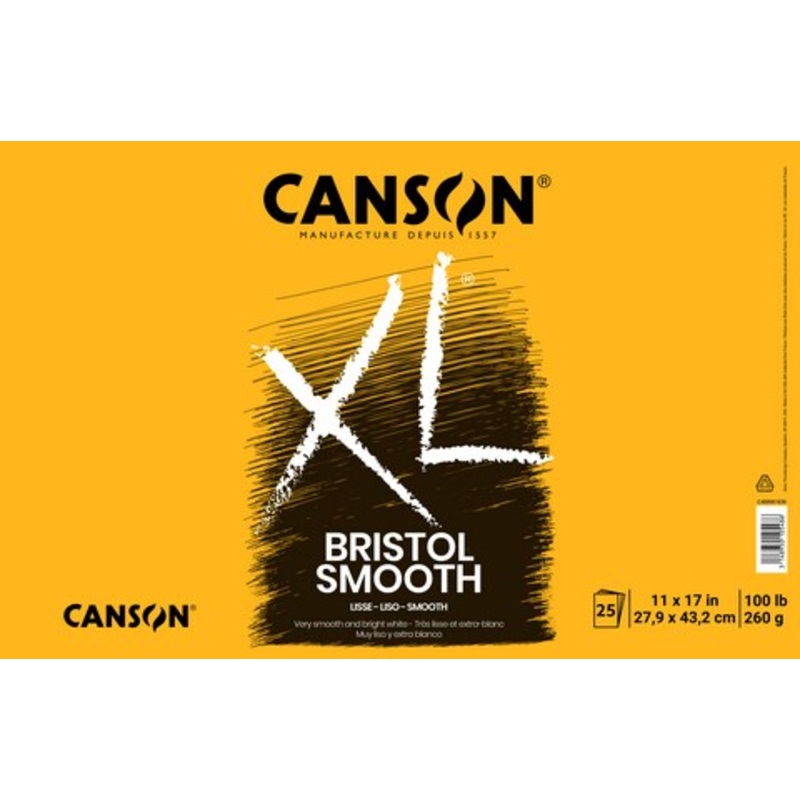 XL BRISTOL SMOOTH 100LB 25 SHEET 11X17