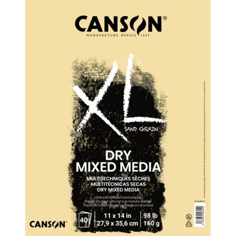 XL DRY MIX MEDIA SAND GRAIN NAT 160G 40SH 11X14 PAD