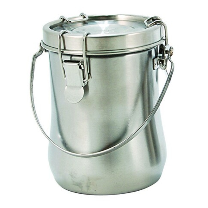 AIRTIGHT BRUSH CANISTER LARGE 20OZ STAINLESS STEEL