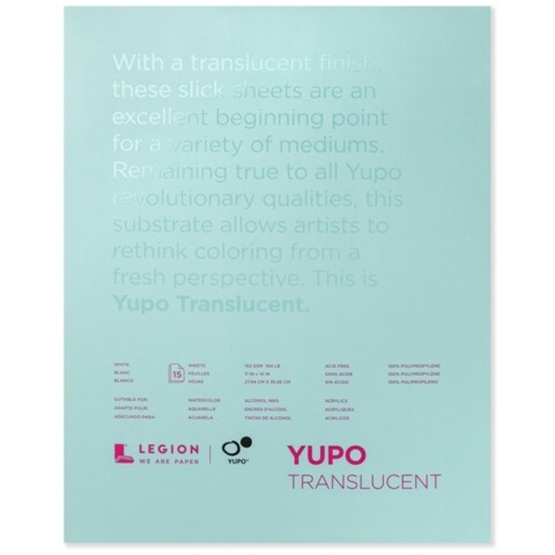 YUPO PADS 11X14 104LB TRANSLUCENT 10 SHEETS
