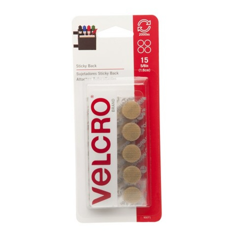 STICKY BACK COINS 15 SETS OF 5/8 INCH BEIGE