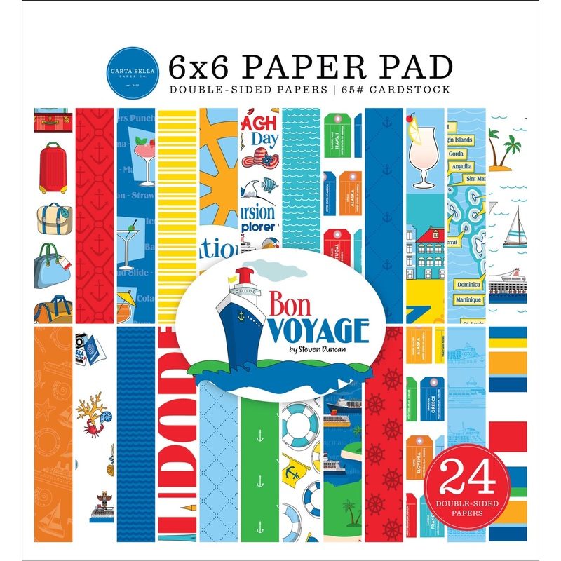 Carta Bella Bon Voyage 6×6 Paper Pad