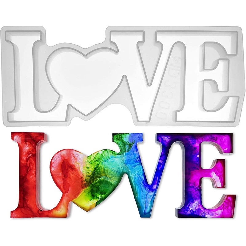 Pixiss Love Sign Mold, Epoxy Resin Mold