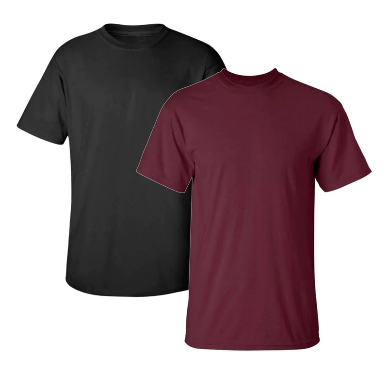 Radyan 2 Pack best Mens Crew Ultra Soft Plain Short Sleeve Adult Value TShirts | Best tees for all season | RADYAN