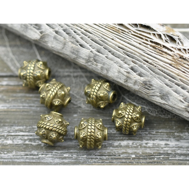 *30* 11x10mm Antique Bronze Drum Beads