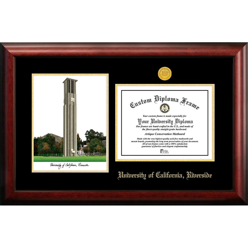 UC Riverside 11w x 8.5h Tassel Box and Diploma Frame