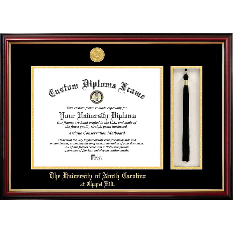 University of North Carolina, Chapel Hill 14w x 11.5h Tassel Box and Diploma Frame