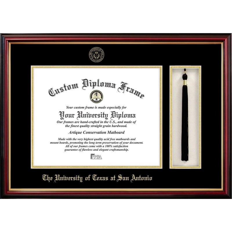 University of Texas, San Antonio 14w x 11h Tassel Box and Diploma Frame