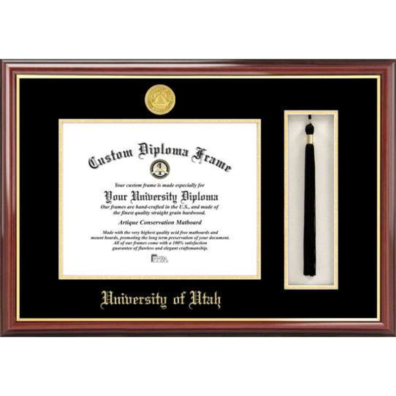 University of Utah 11w x 8.5h Tassel Box and Diploma Frame