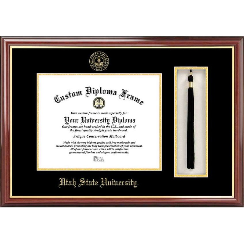Utah State University 11w x 8.5h Tassel Box and Diploma Frame