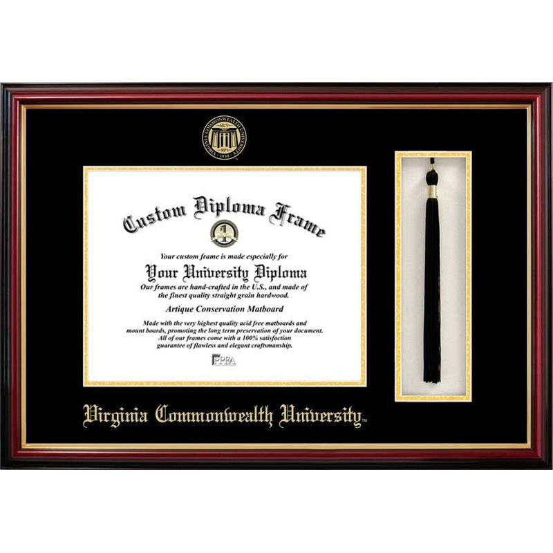 Virginia Commonwealth University 14w x 11h Tassel Box and Diploma Frame