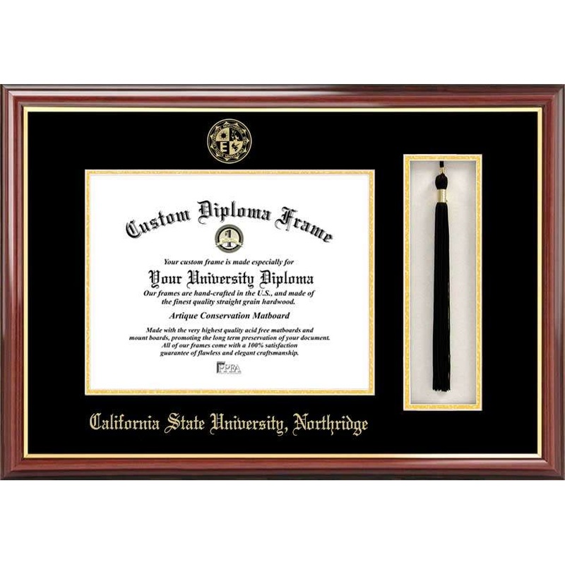California State University, Northridge 11w x 8.5h Tassel Box and Diploma Frame