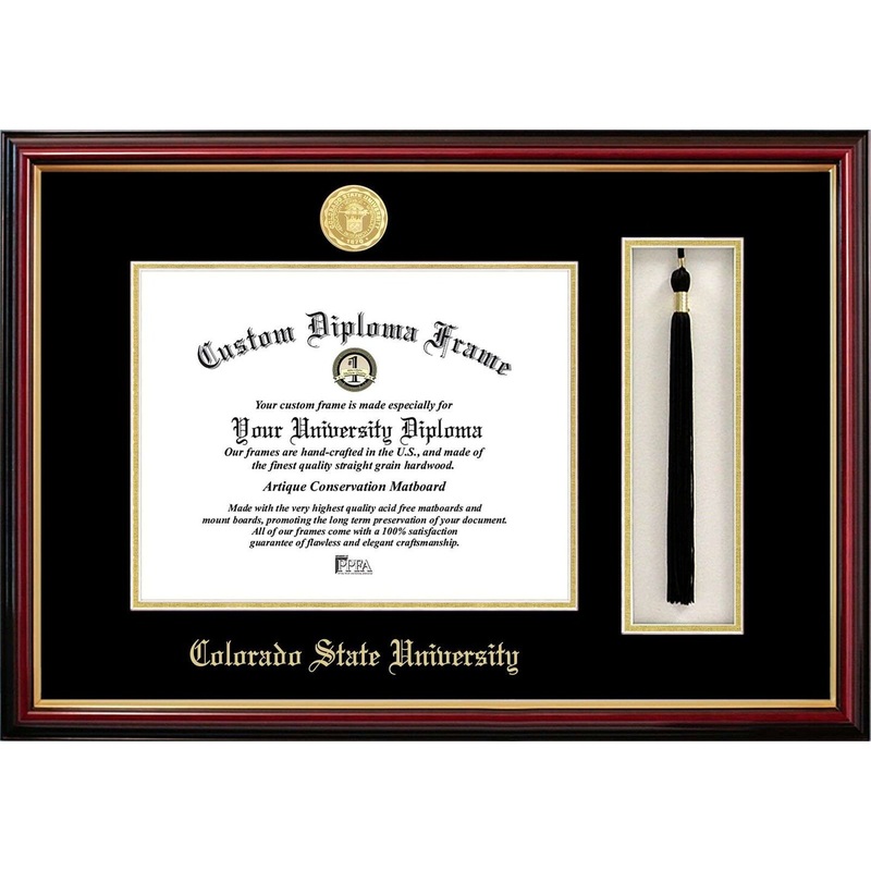 Colorado State University 11w x 8.5h Tassel Box and Diploma Frame