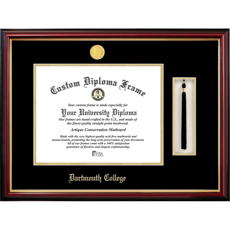 Dartmouth College 16w x 12h Tassel Box and Diploma Frame