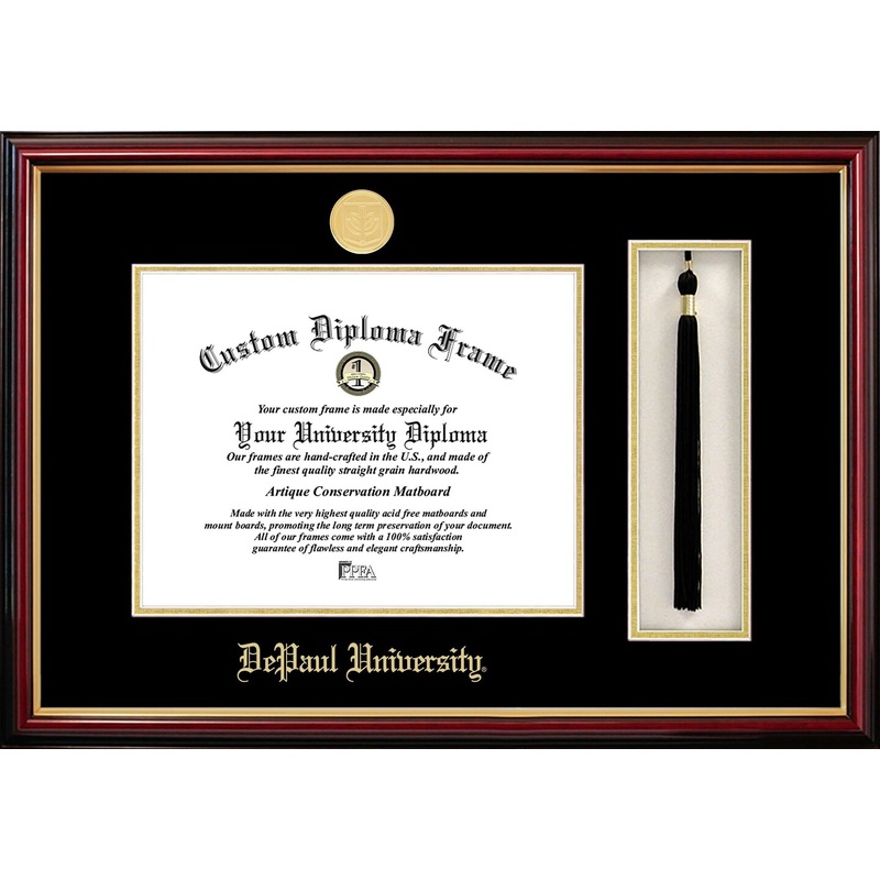 DePaul University 11w x 8.5h Tassel Box and Diploma Frame